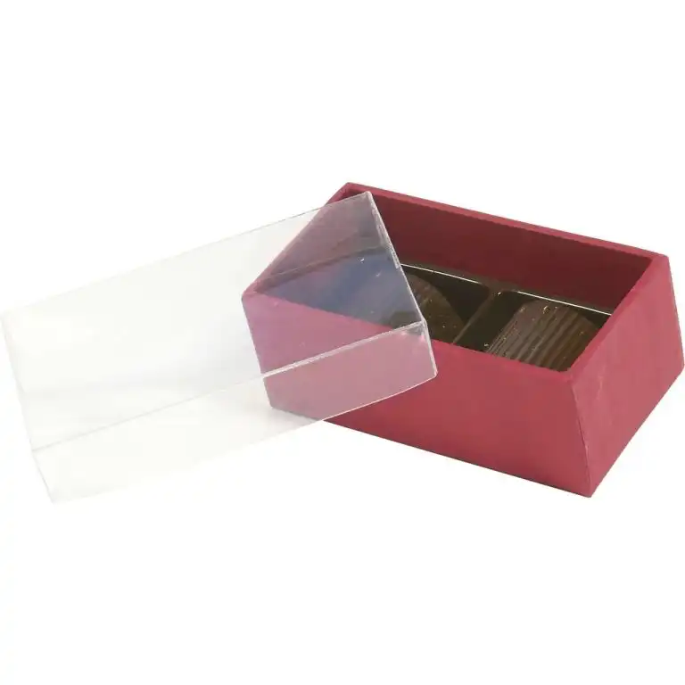 Praline de ciocolată belgiană Frenchy Red Transparent