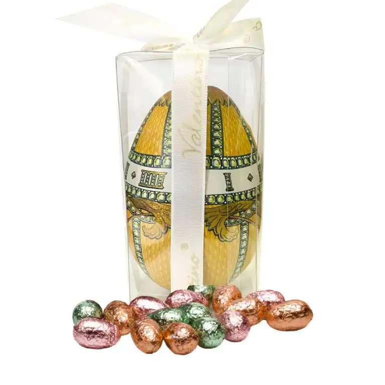 Praline de ciocolată belgiană Valentino Ou Golden Faberge 100g