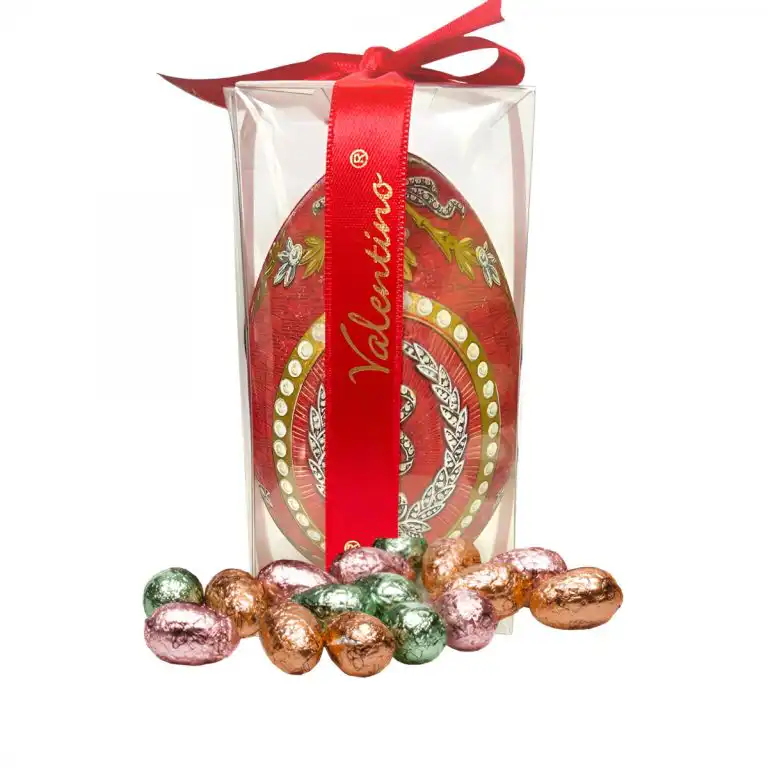 Praline de ciocolată belgiană Valentino Ou Pearl Faberge 100g