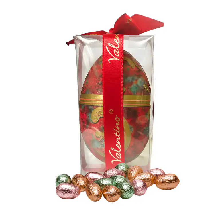 Praline de ciocolată belgiană Valentino Ou Red Faberge 100g