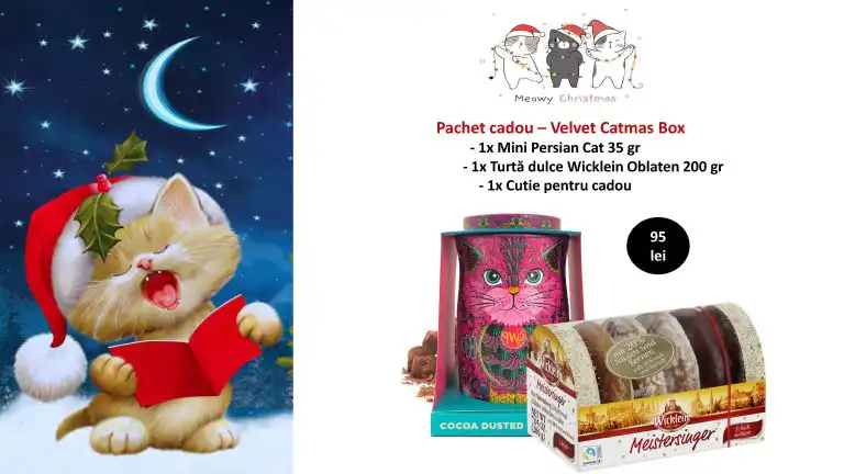 Cos cadou Craciun – Velvet Catmas Box