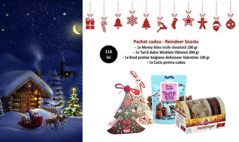 Cos cadou – Reindeer Snacks