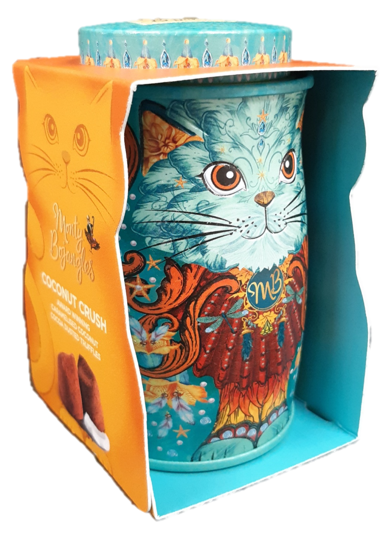 Trufe de ciocolata Monty Bojangles – Cutie metalica Spirit Blue Mini 36g