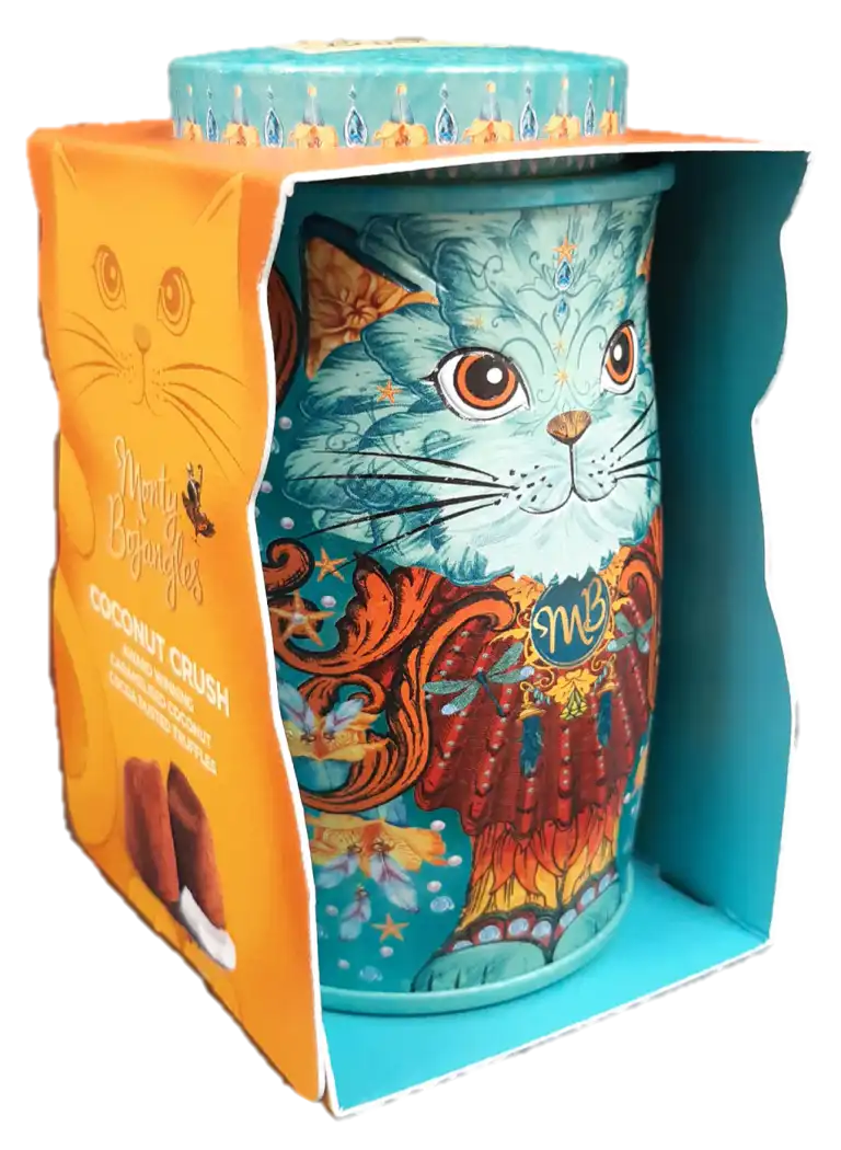 Trufe de ciocolata Monty Bojangles – Cutie metalica Spirit Blue Mini 36g