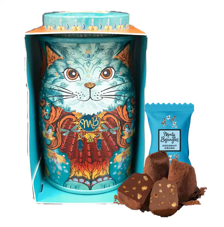 Trufe de ciocolata Monty Bojangles – Cutie metalica Spirit Blue Mini 36g