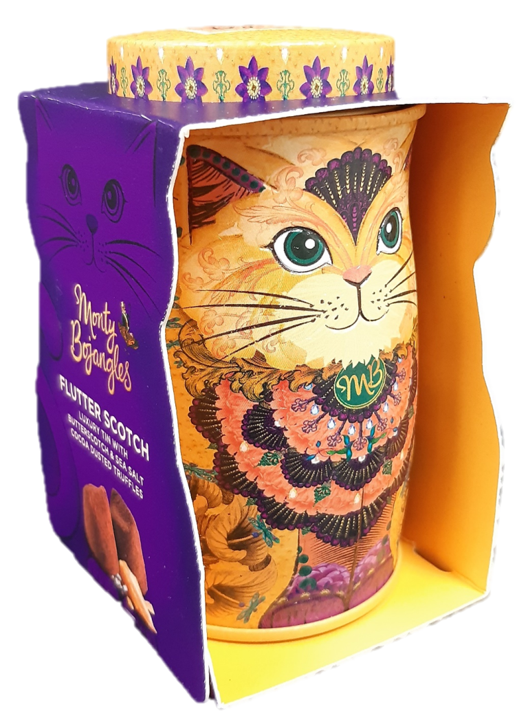 Trufe de ciocolata Monty Bojangles – Cutie metalica Savanna Gold Mini 36g