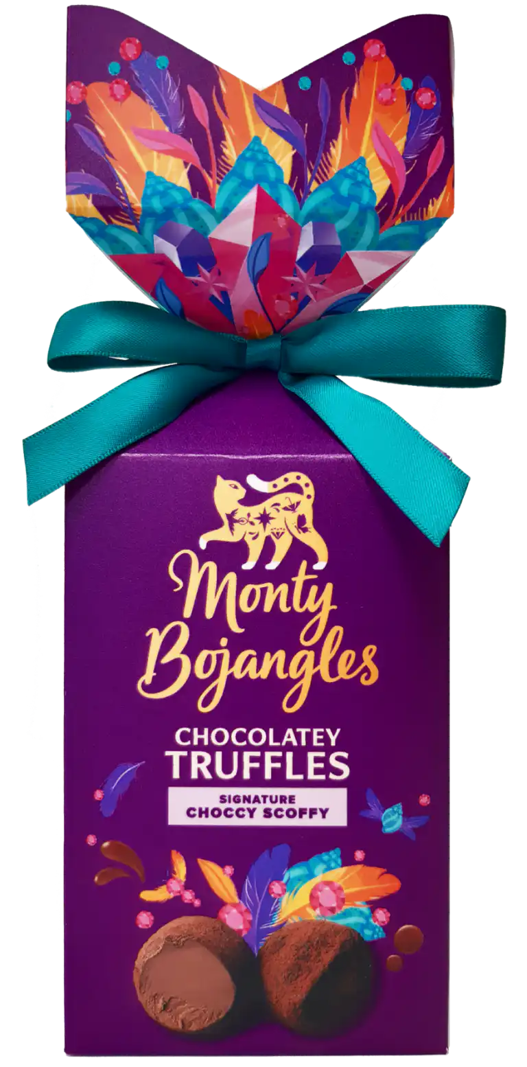 Trufe de ciocolata Monty Bojangles – Cutie Choccy Scoffy Truffle Party Box 130g