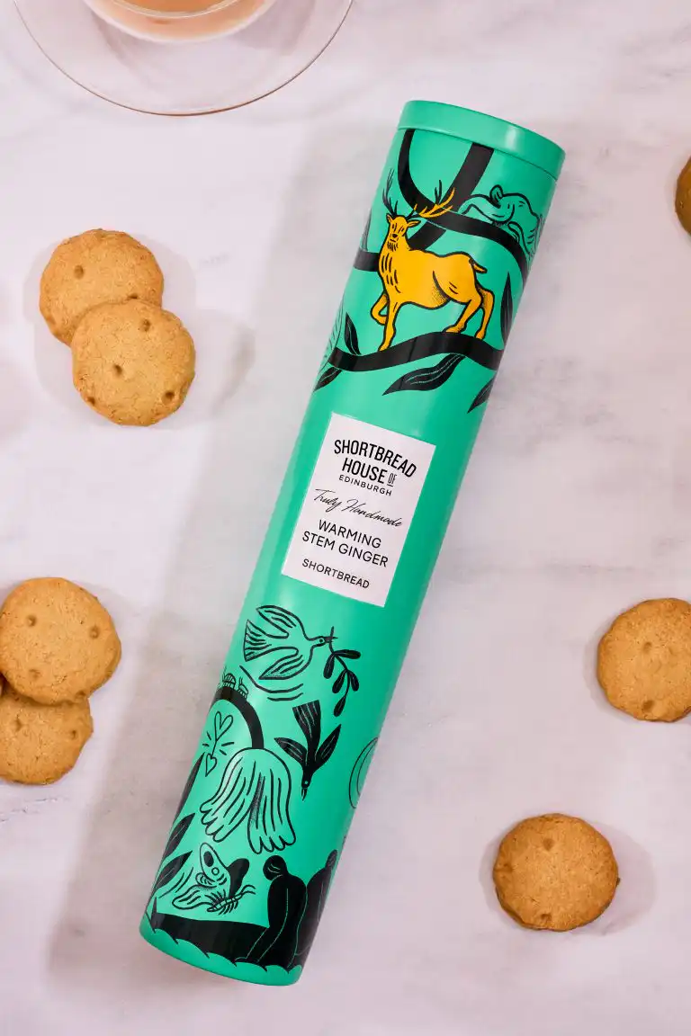 Biscuiti Artizanali cu ghimbir confiat Shortbread Eden 250g