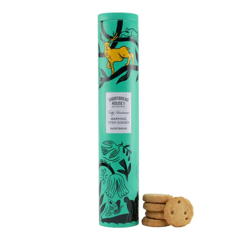 Biscuiti Artizanali cu ghimbir confiat Shortbread Eden 250g