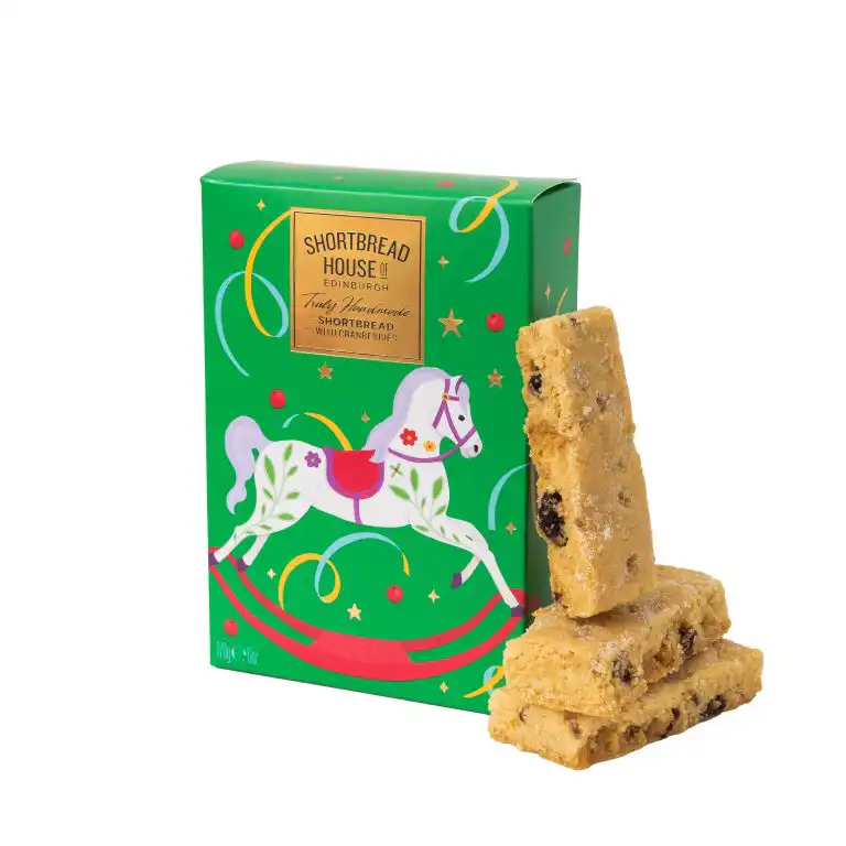 Biscuiti Artizanali cu merisoare Shortbread 170g