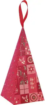 Bradut de craciun ChocoTree cu praline belgiene Valentino 100g