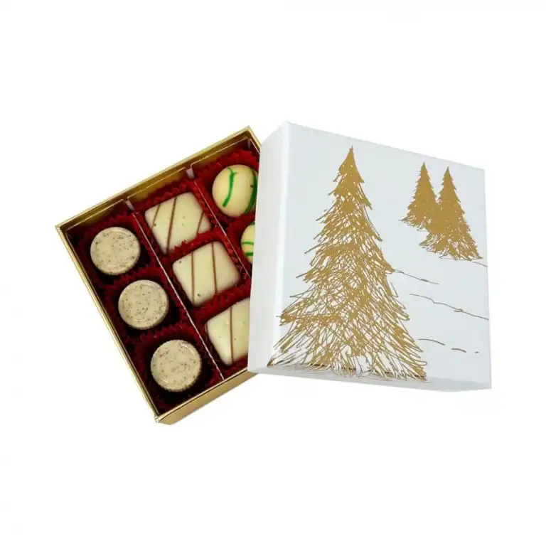 Cutie cu 9 praline belgiene Valentino Glow Forest