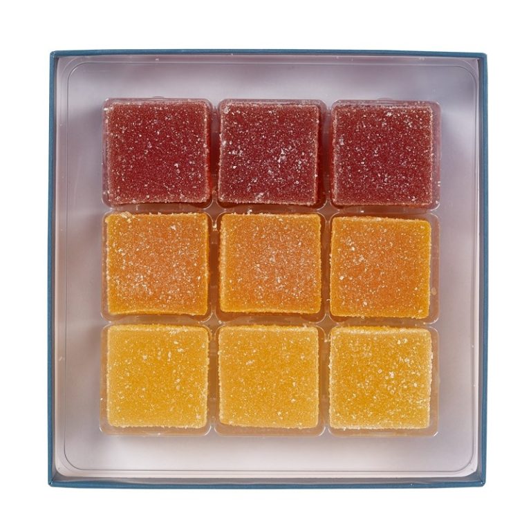 Cutie cu 18 jeleuri din pulpa de fructe autentice tropicale Confidas 240g