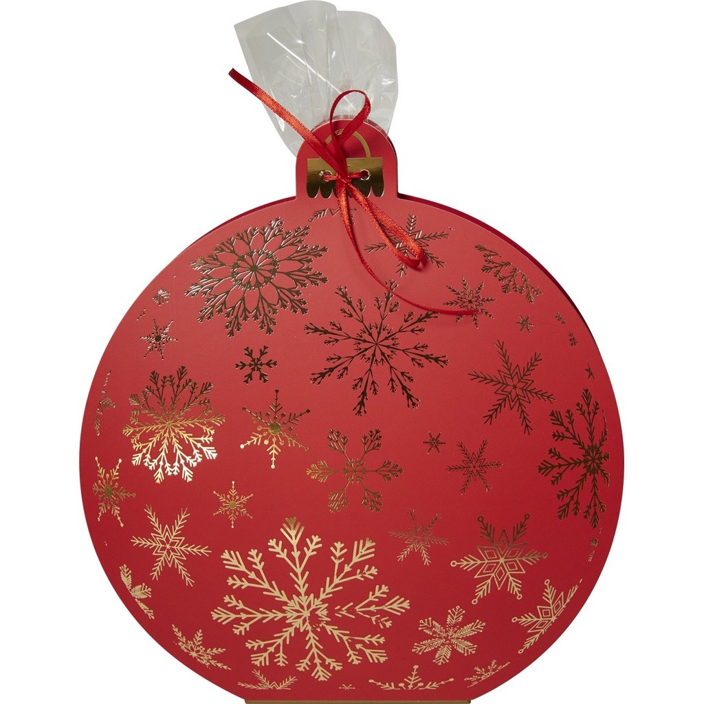 Glob carton Merry Orb cu praline belgiene Valentino 100g