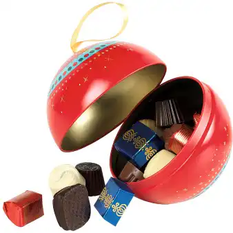 Glob metalic Scarlet cu praline belgiene Valentino 150g