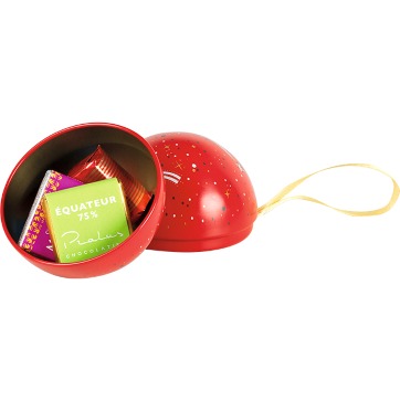 Glob metalic Mini Scarlet cu praline belgiene Valentino 60g