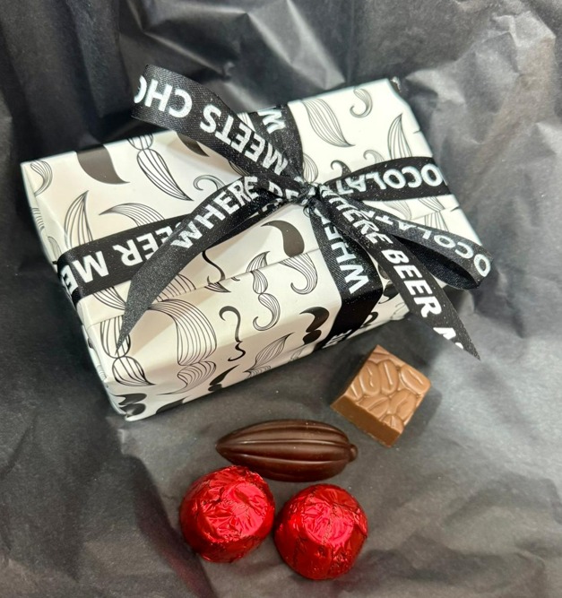 Ballotine Mr.Moustache praline belgiene Valentino 220g