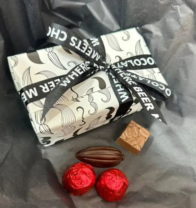 Ballotine Mr.Moustache praline belgiene Valentino 160g