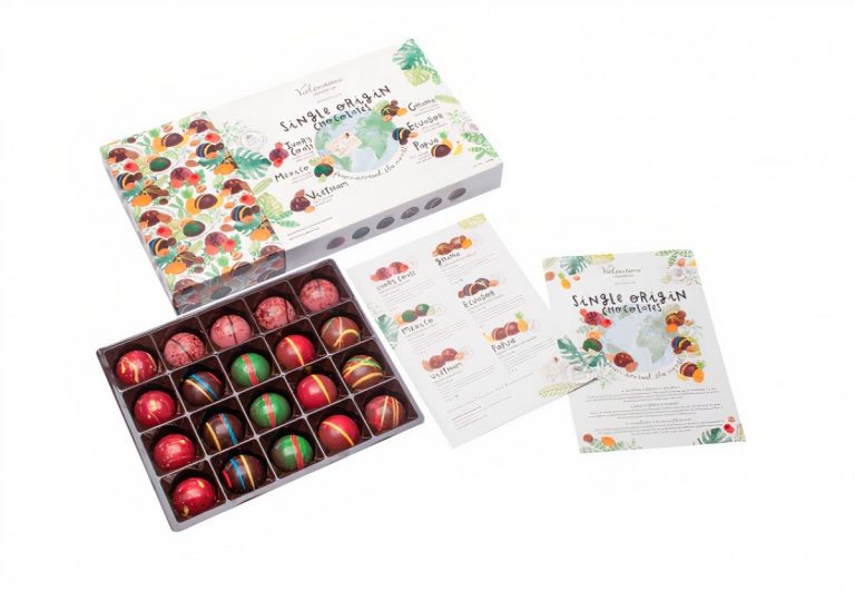 Cutie cu 20 praline belgiene Valentino Single Origin