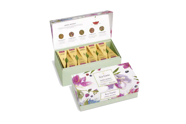 Cutie cu 20 de piramide de ceai Herbal Retreat ECO – Tea Forte