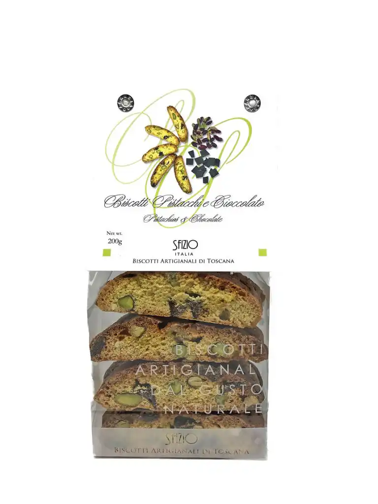 Cantucci cu fistic si ciocolata Sfizio 200g
